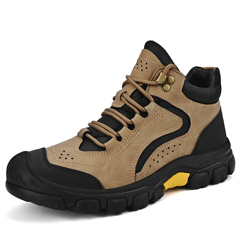 Hiking Shoes Men Outdoor Hiking Boots Trekking Shoes High Top Mountain Climbing Shoes Comfortable Trekking Sneakers