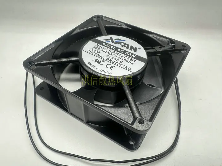 XFAN RAH12138B1 AC 220-240V 0.20A 120x120x38mm 2-Wire Server Cooling Fan