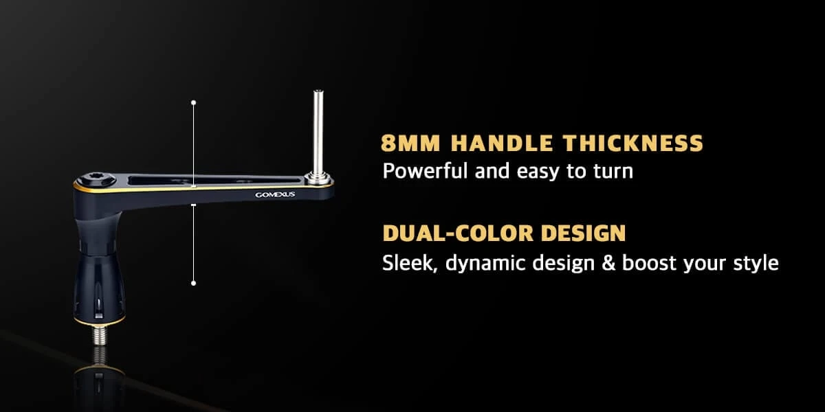 GOMEXUS-Power 90mm 100mm Griff Stella SW Twin Power SW mit Titan 50mm Knopf LMY-TB50 – Detail 7