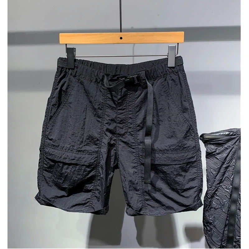 

Qui Dry Summer Thin Men's orts Casual Mid-Calf Five-Point Pants Faionable Youthful Durable Straight Leg Spor Sle