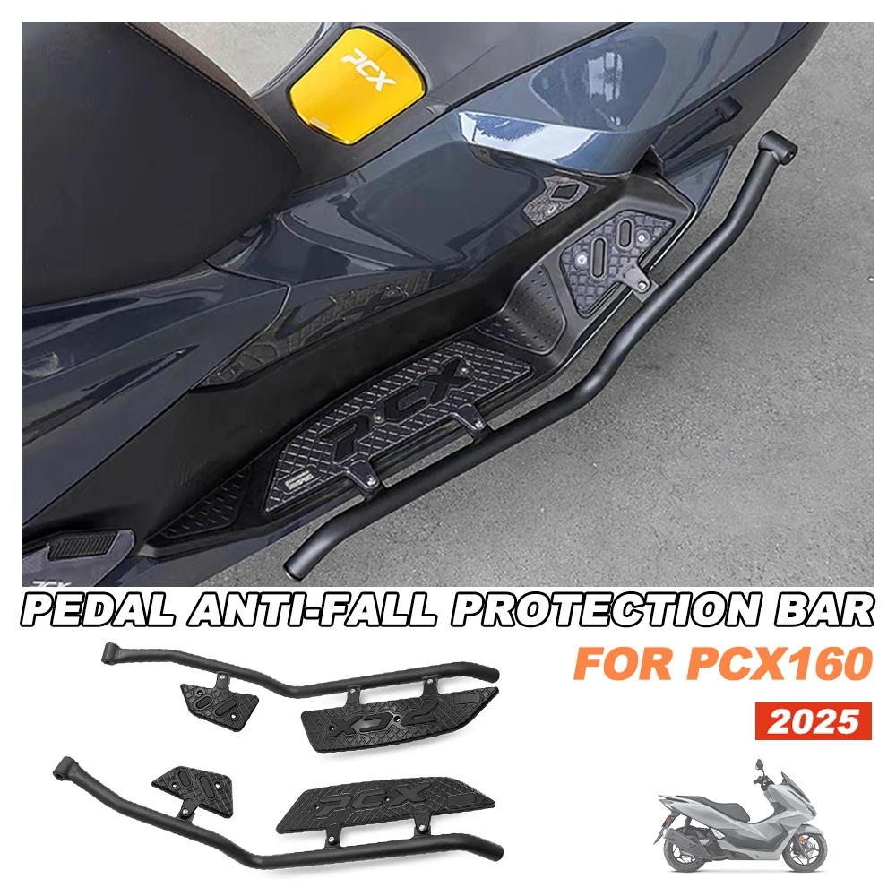 

For Honda PCX160 2025 pcx 160 Motorcycle Modified Footrest Pedal crash guard bumper Engine Gurad Crash Bar Protection frame