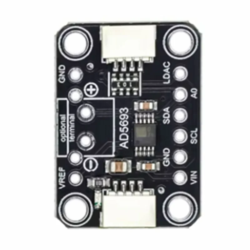 C9-AD5693R 16-Bit DAC Module Digital Signal Conversion Board I2C Interface For Qwiic For STEMMA QT-Compatible Projects