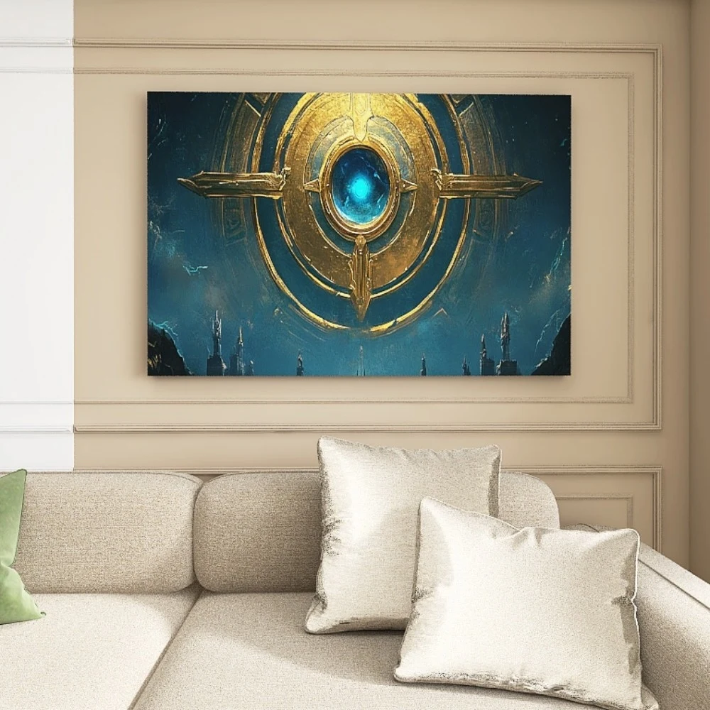 

1.5-Inch Thick Pine Solid Wood Frame, Canvas Wall Art, Birthday Gift Art Wall Painting, Bedroom, Office, Living Room