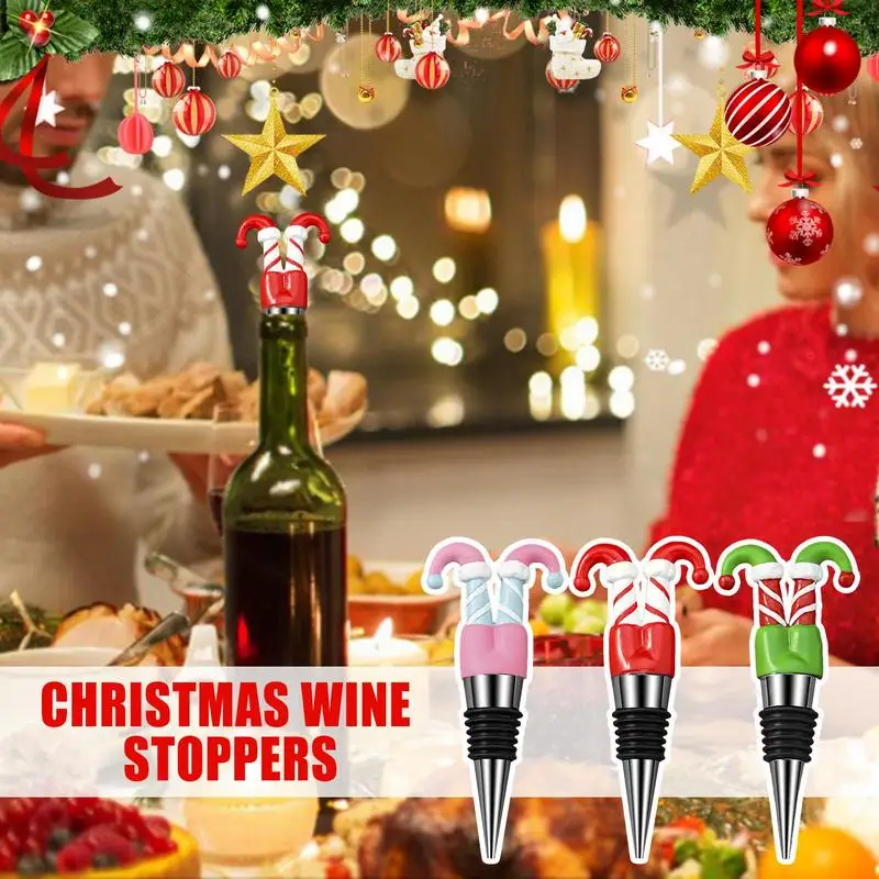 Wine Toppers For Wine Bottles Reusable Bottle Cork Halloween Wine Stopper Fresh-Keeping Wineware Decoration Convenient Leakproof