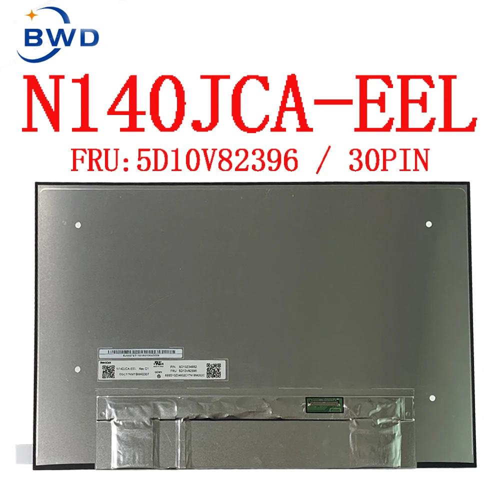 New and Original for For Lenovo Thinkpad T14 P14s T14s Gen 3 LCD FHD No-Touch Screen 30pin 5D10V82396 N140JCA-EEL