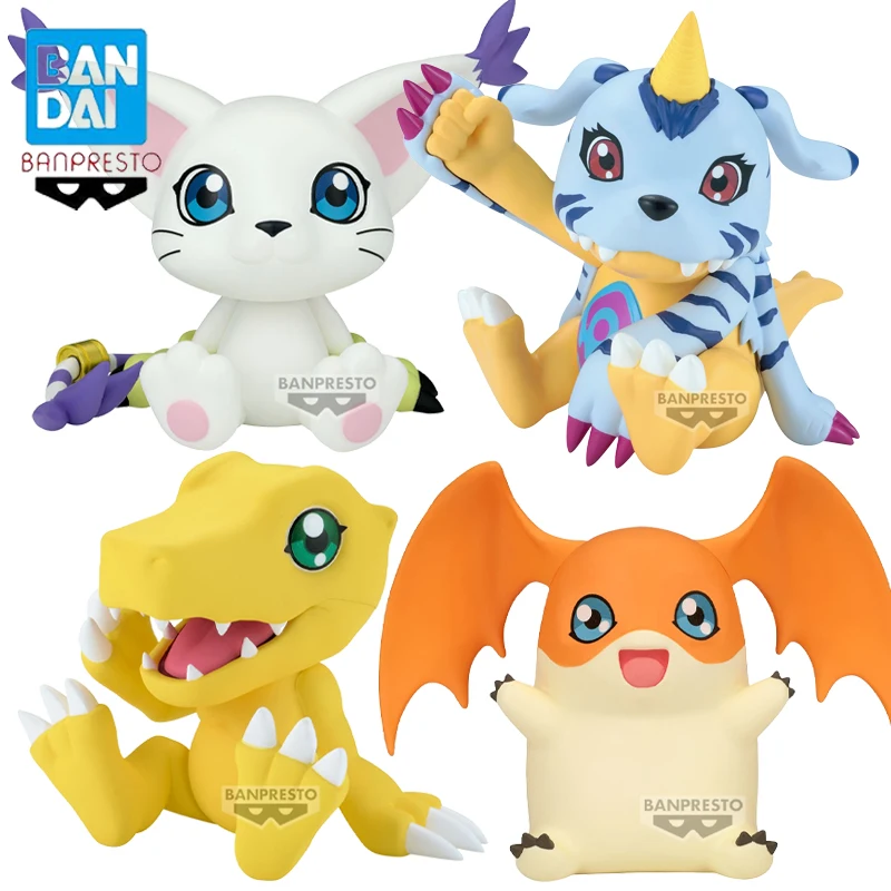 

Digimon Adventure Original Bandai BANPRESTO Agumon Patamon Gabumon Tailmon Anime Figure Collectible Model Ornaments Toys Gifts