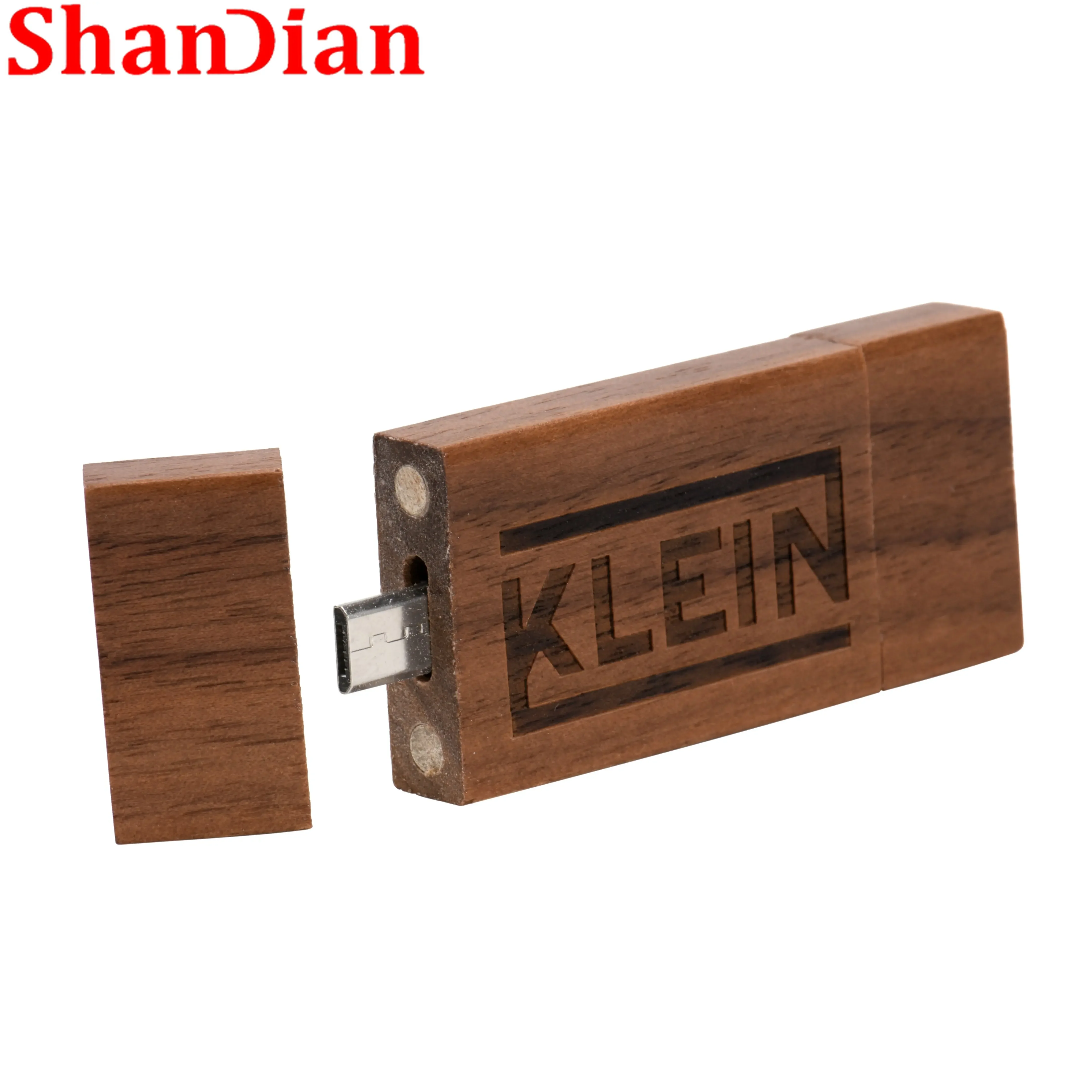 SHANDIAN Free Custom Logo Pendrive 64GB USB 2.0 32GB Wooden OTG U Disk 16GB Flash Drive 8GB Smart Phone Tablet PC Memory Stick