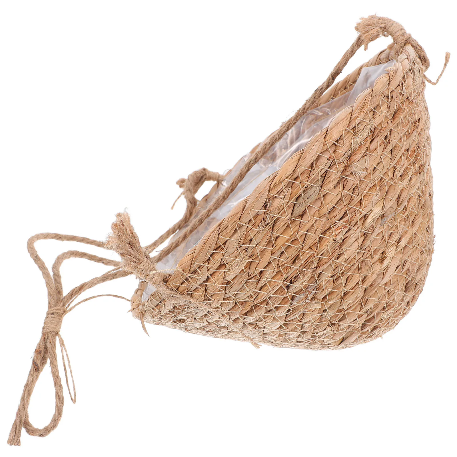 

Woven Hanging Flower Basket for Plants Cone Shaped Wall Plant Holder Outdoor Garden Decor Hanging Planter Basket