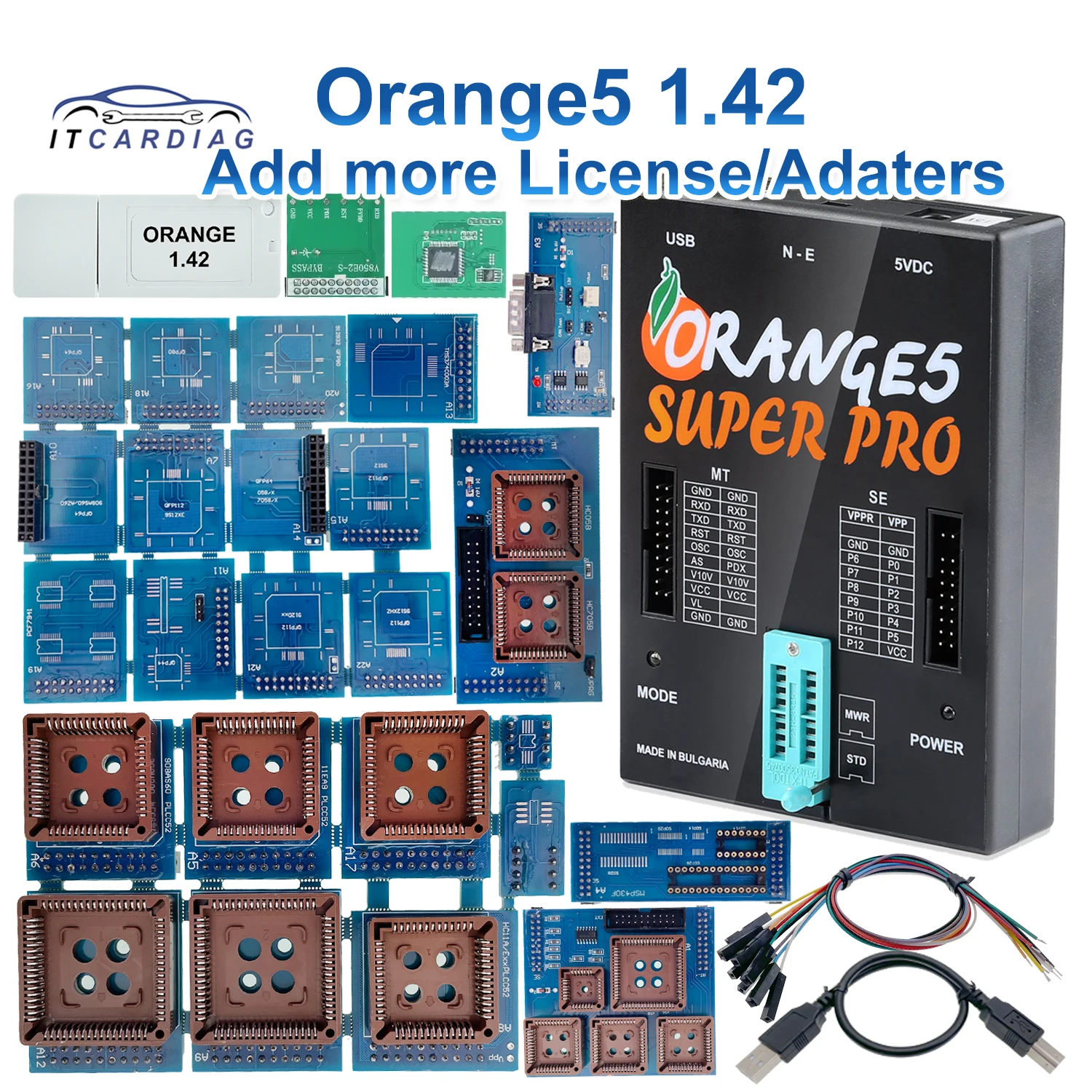 Orange5 1.42 ECU Programmer for Toyota for Suzuki for Hyundai Add More Lisence Program Update of Orange 5 Super Pro V1.38