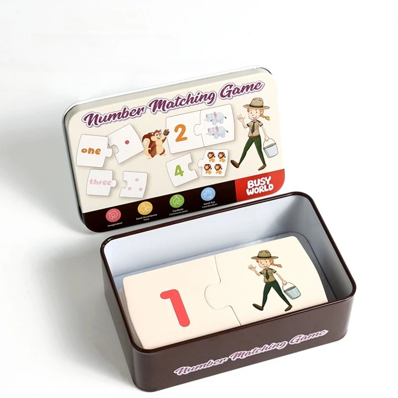 لغز تحلل أرقام الأطفال – لعبة الرياضيات المستوحاة من مونتيسوري للإضافة والطرح وصناديق الأرقام لممارسة هدية عيد الميلاد