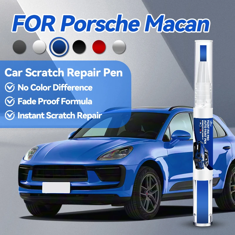 Bolígrafo de Reparación de Pintura para Automóviles Especializado para Porsche Macan 2014-2025, Accesorios para Reparación de Arañazos de Pintura, Blanco S9R, Tiza M9A Bl