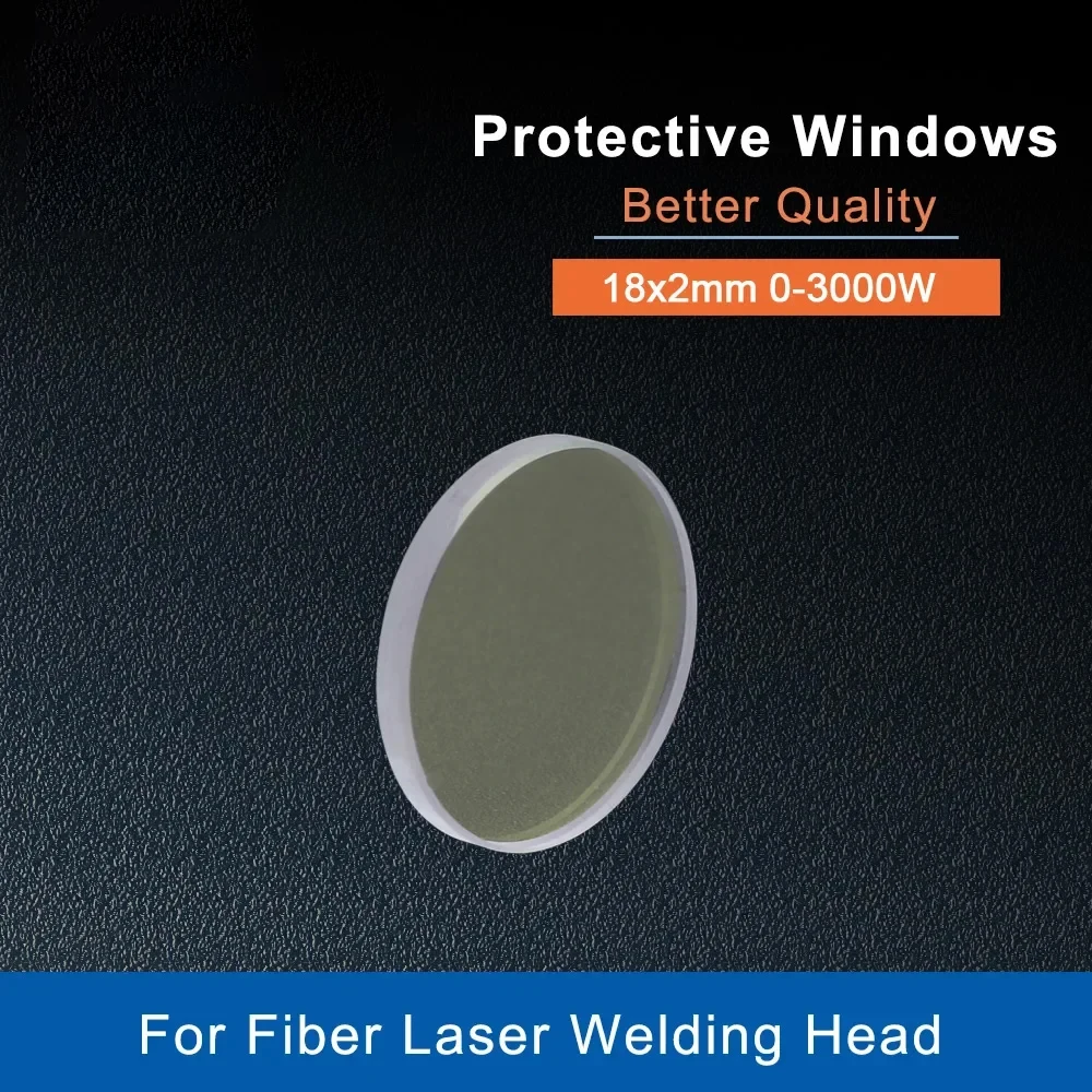   20Pcs/Lot  Fiber Laser Protective Lens Windows 18*2mm  0-3000W For  Fiber Laser Welding Head