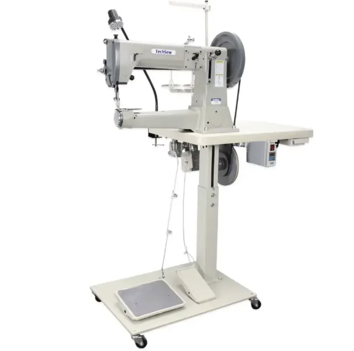 

New Techsew 5100 5200 Industrial Sewing Machine 16 Cylinder Heavy Compound Feed Full Load Packaging