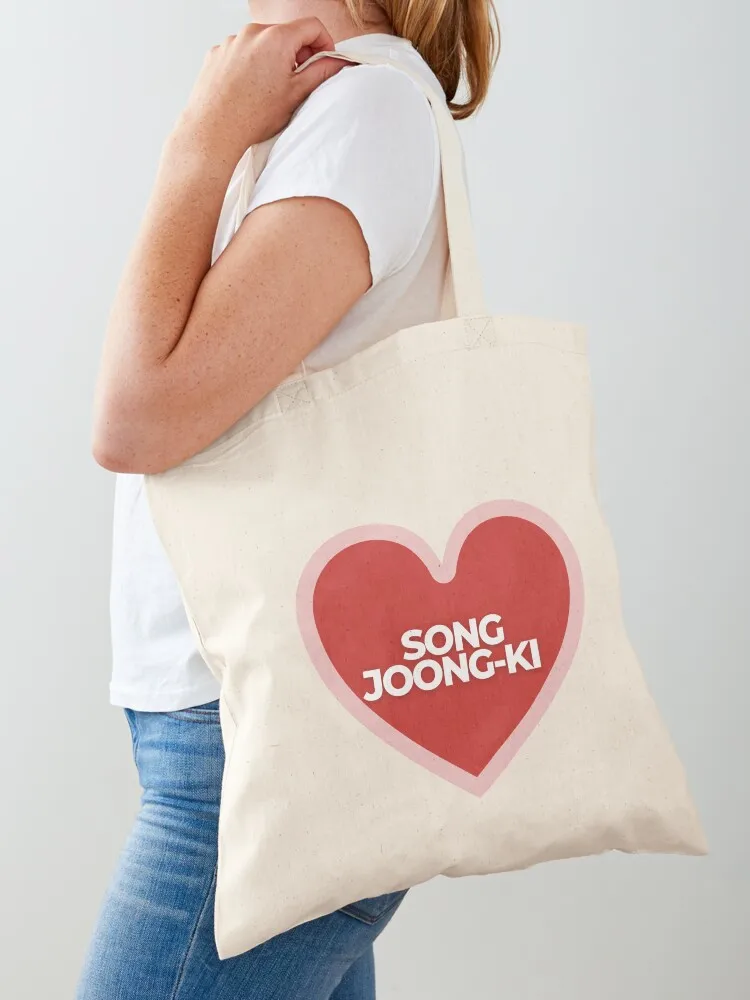 

I Heart Song Joong-ki Tote Bag tote bag canvas Fabric bag shopper bags luxury women