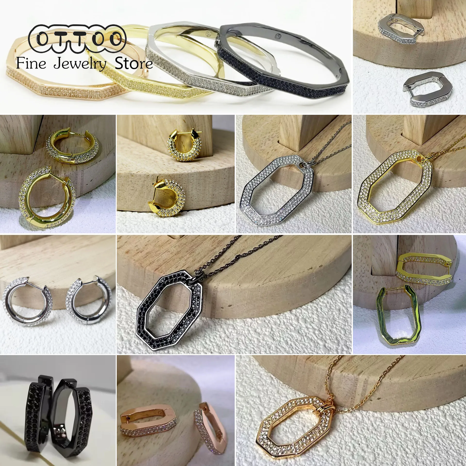 

Оригинальные серьги-кольца, новые модные черные кристаллы, мужское геометрическое ожерелье, очаровательные комплекты ювелирных украшений для женщин, роскошные ювелирные изделия для вечеринок