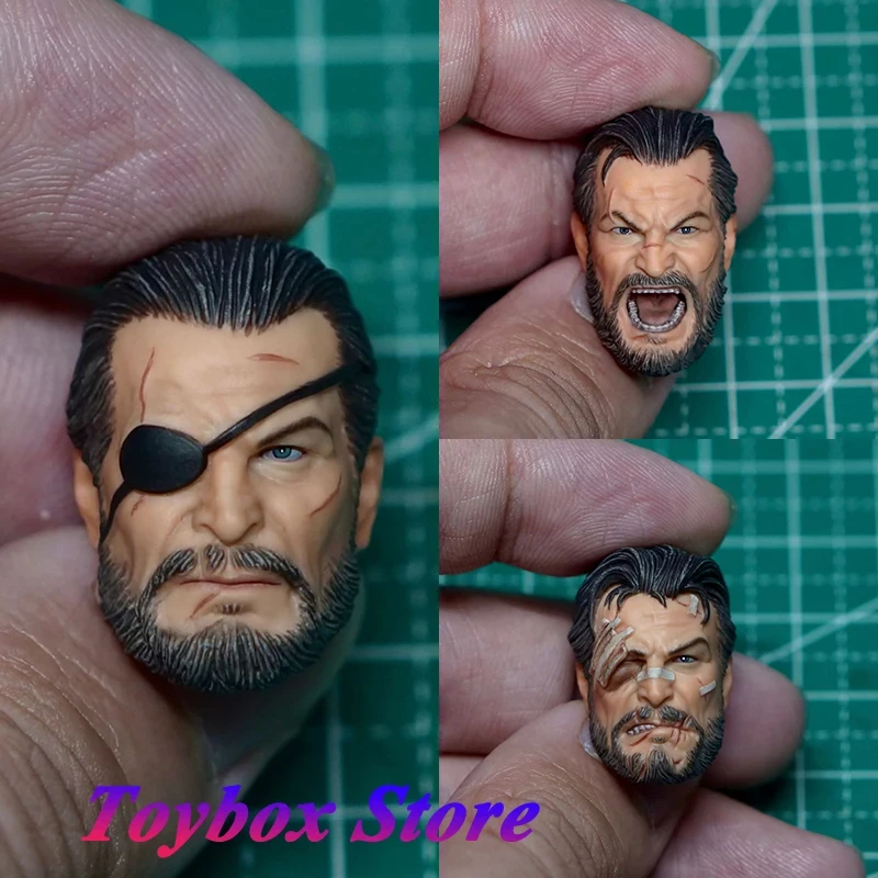 

EL1EV1EN 1/12 Cartoon Punisher Scar Blooder Face Man Soldier Head Sculpt Model Toys Accessory For 6inch Mezco Action Figure Body