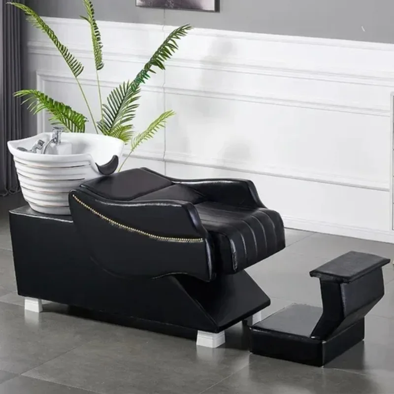 

Equipment Comfort Lounge Shampoo Chairs Beauty Salon Chair Luxury Head Spa Shampoo Chairs Modern Cama Champú Trendy Furniture