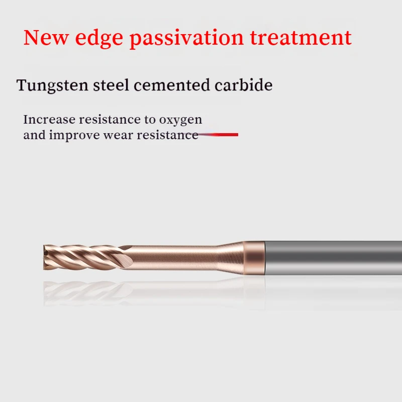 1pc HRC55  2Flute Carbide Micro End Mill CNC Deep Groove Long Neck Endmills 0.3MM Processing Wood Tool Milling Cutter Routerbits