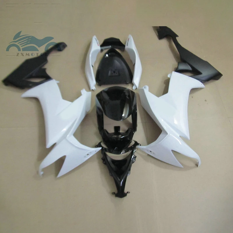 High quality fairings kit for KAWASAKI Ninja ZX10R 2008 2009 2010 ABS sports fairing set ZX 10R 08 09 10 black white motorcycles