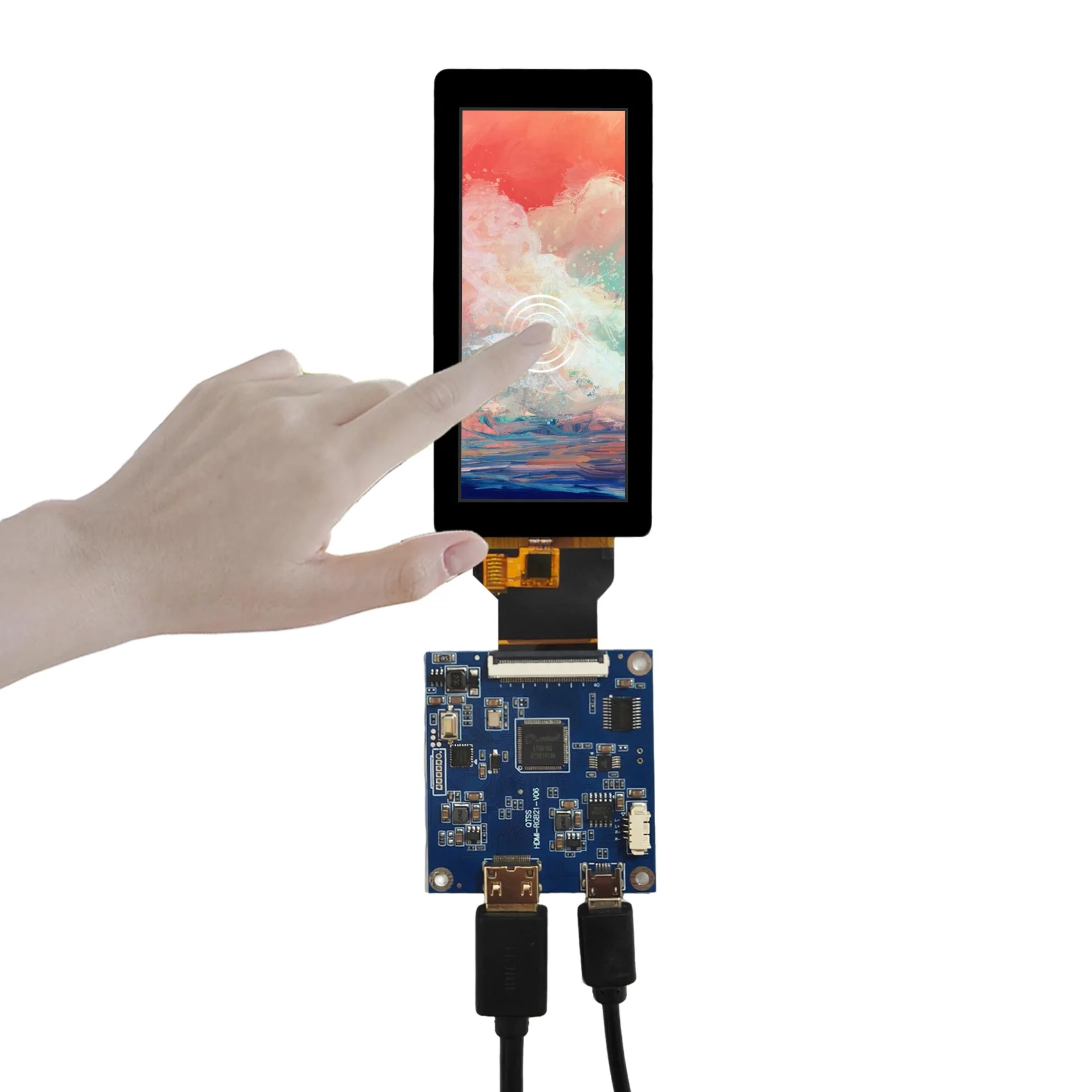 

Lcd Display Liquid Crystal Display 3.4Inch 412X960 Capacitive Lcd Touch Screen Display and Mini H/D Control Board