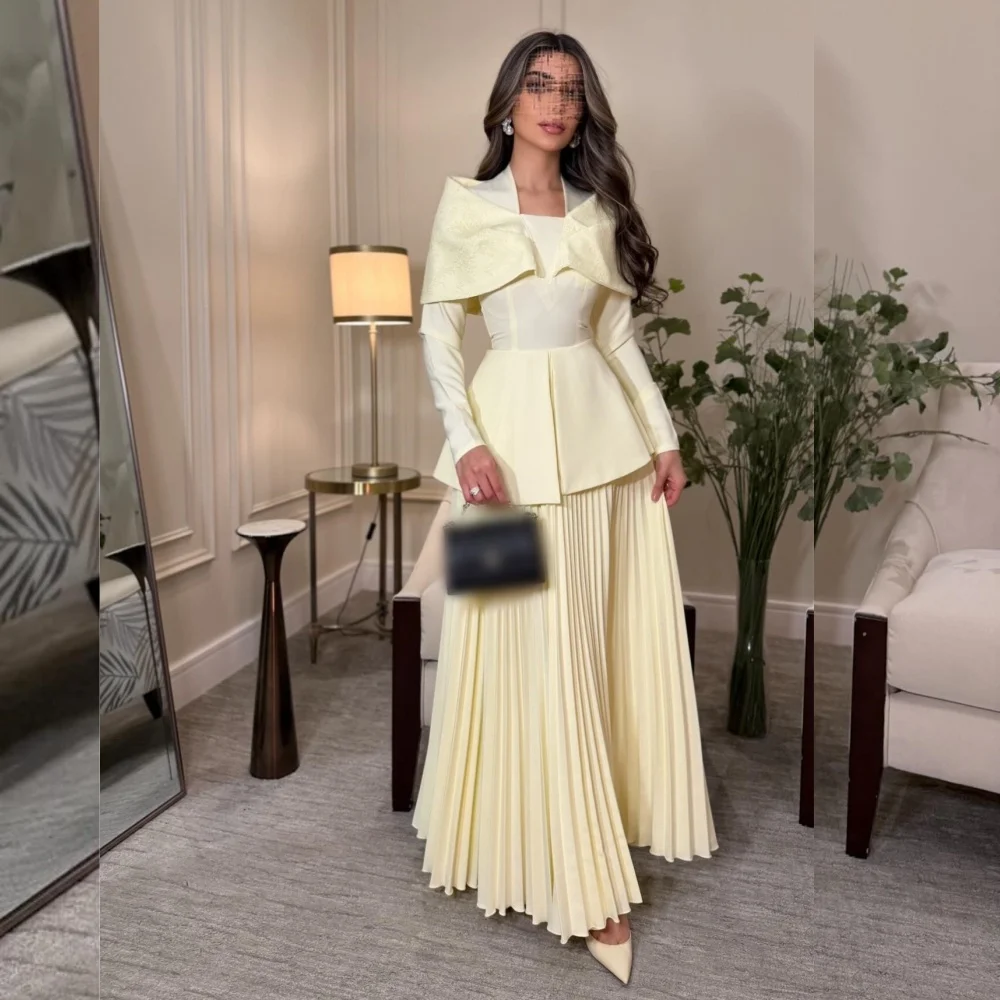 

Индивидуальный пошив: Элегантное вечернее платье с квадратным вырезом, А-силуэт, длинное, на заказ, для особых случаев, для вечеринок, официальное.