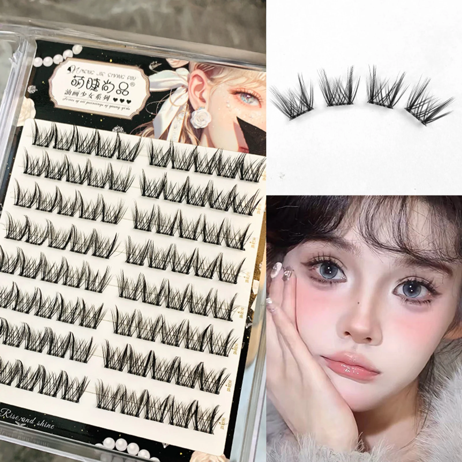 

Наращивание ресниц серии Animal, многоразовые полоски без клея, идеально подходящие для ночного макияжа глаз для девочек