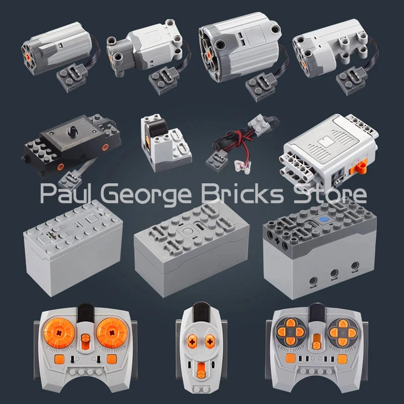 وحدات بناء وظائف طاقة تقنية ديكول ، محرك سيرفو قطار PF ، مفتاح إضاءة ليد ، أجزاء طوب استقبال الأشعة تحت الحمراء ، لعبة للصبي ، هدية