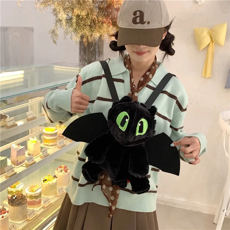 Mochila de Peluche de Dibujos Animados de Chimuelo, Mochila de Moda Personalizada, Regalo Kawaii para Niños