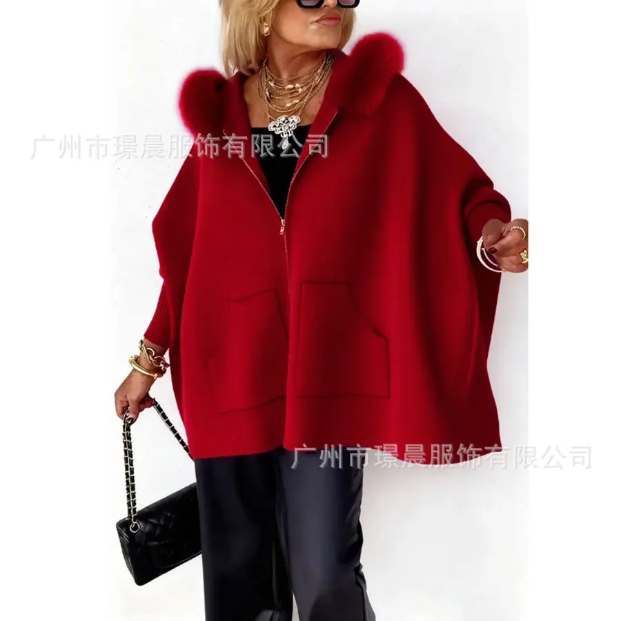 Women Fashion Cardigan Hooded Jacket Women Zipper Short Knitwear Female Spring Autumn Hooded Jacket Casual High Street Jacket