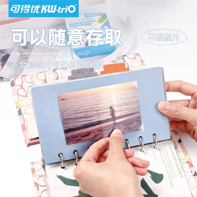 250pcs Transparent Self Adhesive Corner Scrapbook Handmade DIY Scrapbooking Photo Albums Corner Sticker Direct Pumping Frame Dec