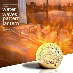 Crystal Water Ripple Projector Night Light Emotional Light Bedside Home Bedroom Decoration Beautiful Sunset Light Gifts For Kids