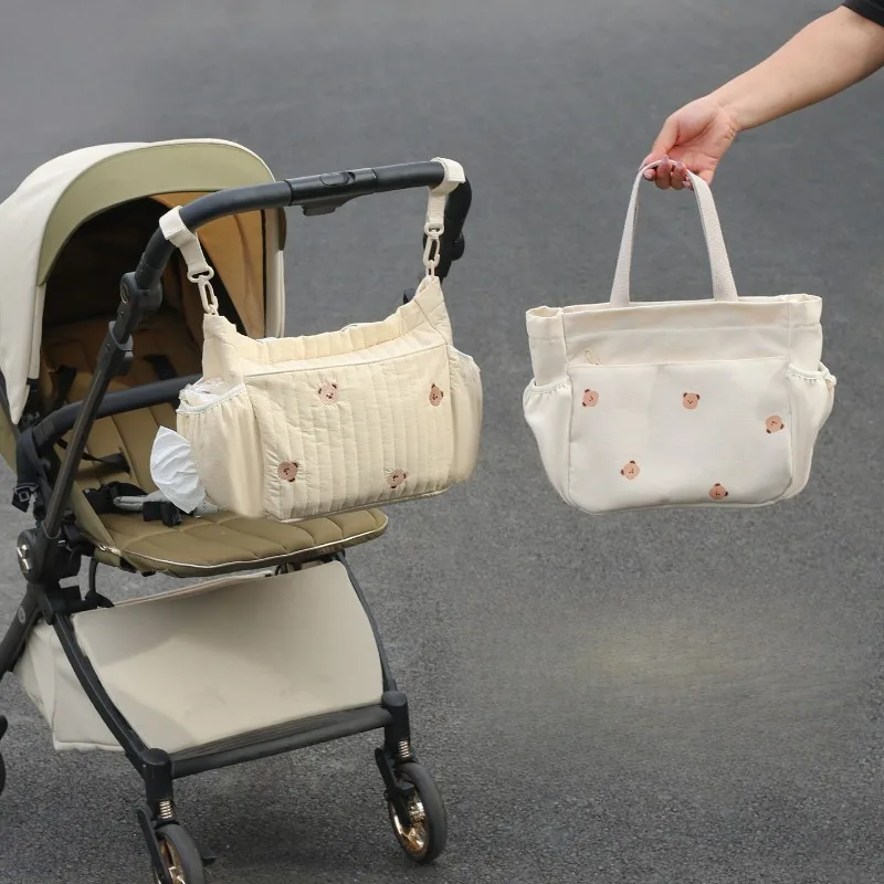 

Сумка для коляски — сумка для хранения детской прогулки, универсальная сумка-тоут большой вместимости для мамы