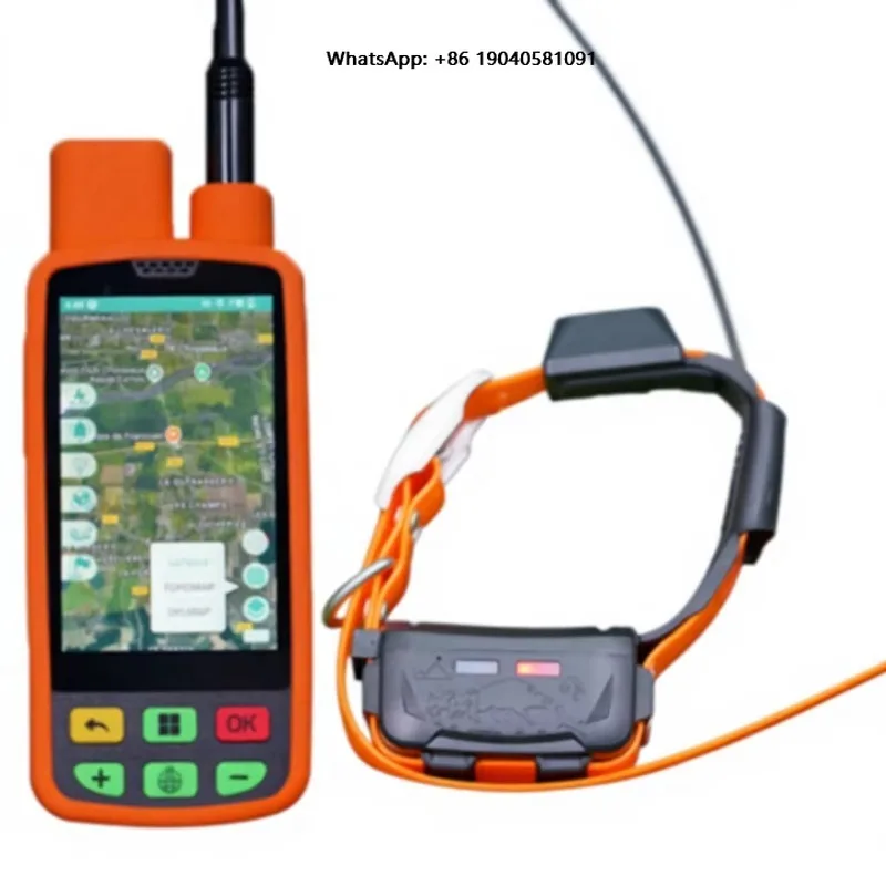 1 PDA +1 Collar for Professional Hunting Dog Tracker Set-4G + Bluetooth Dual Connection IP67 Waterproof Plastic Real-Time