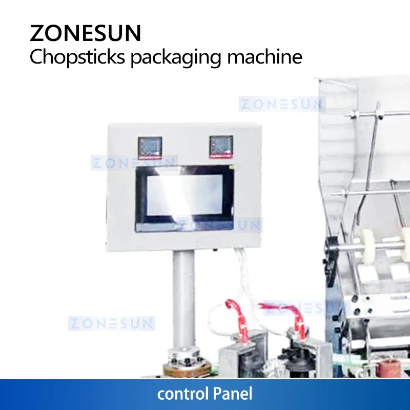 Машина для упаковки палочек для еды Zonesun Машина для упаковки палочек для еды Машина для упаковки столовых приборов с горизонтальным потоком ZS-KZ35