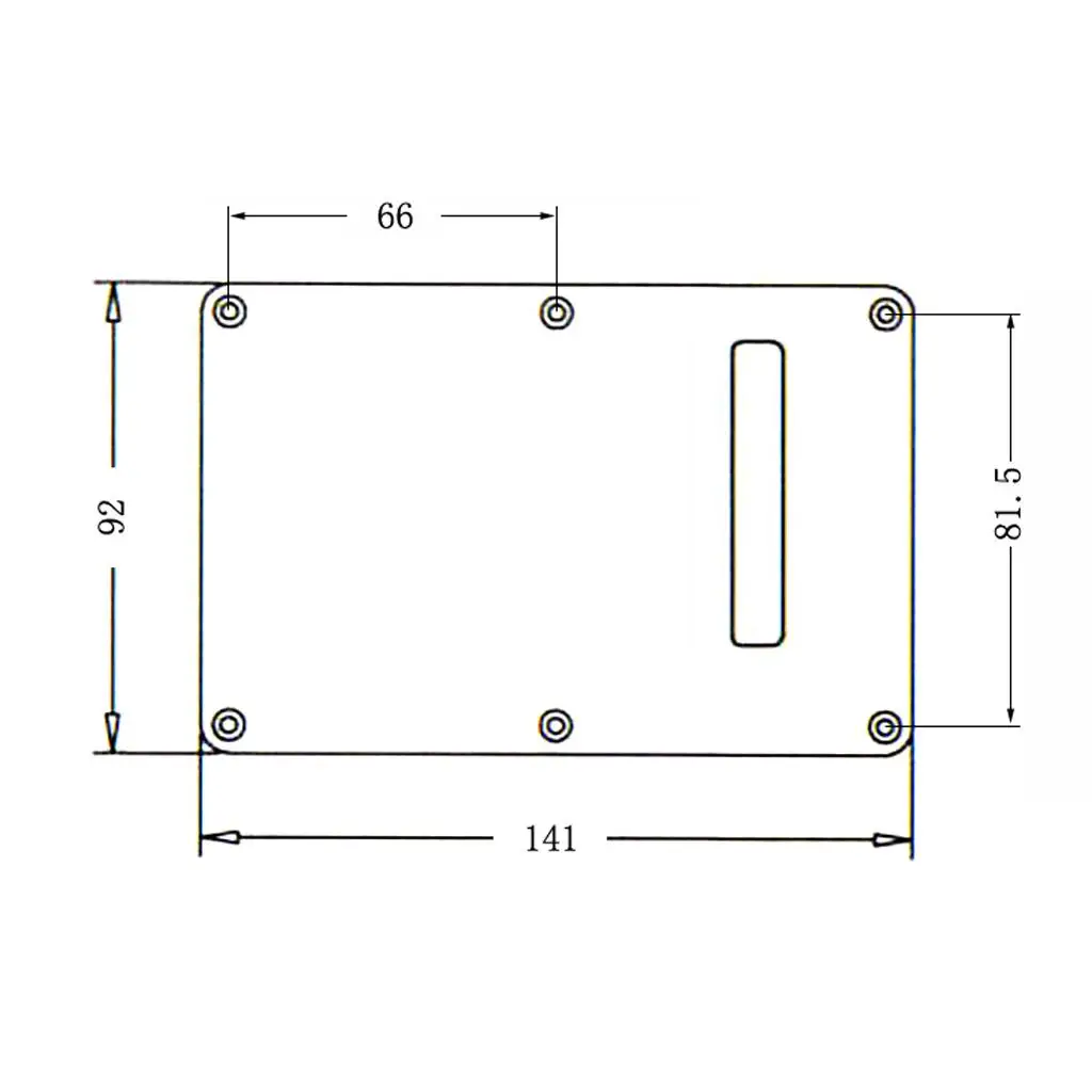 Durable Plastic Back Protector Electric Guitar Back Plate Tremolo Cavity Cover for Squier ST SQ