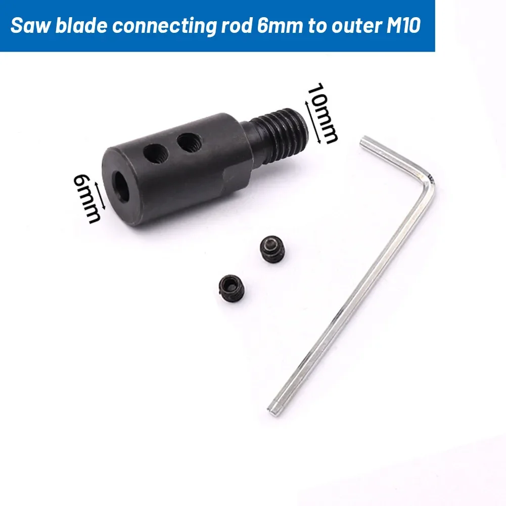 Brand New Connecting Shaft Spare For Saw Blade Part Replacement Steel 6 Inner Diameter Accessory Chuck Adapter