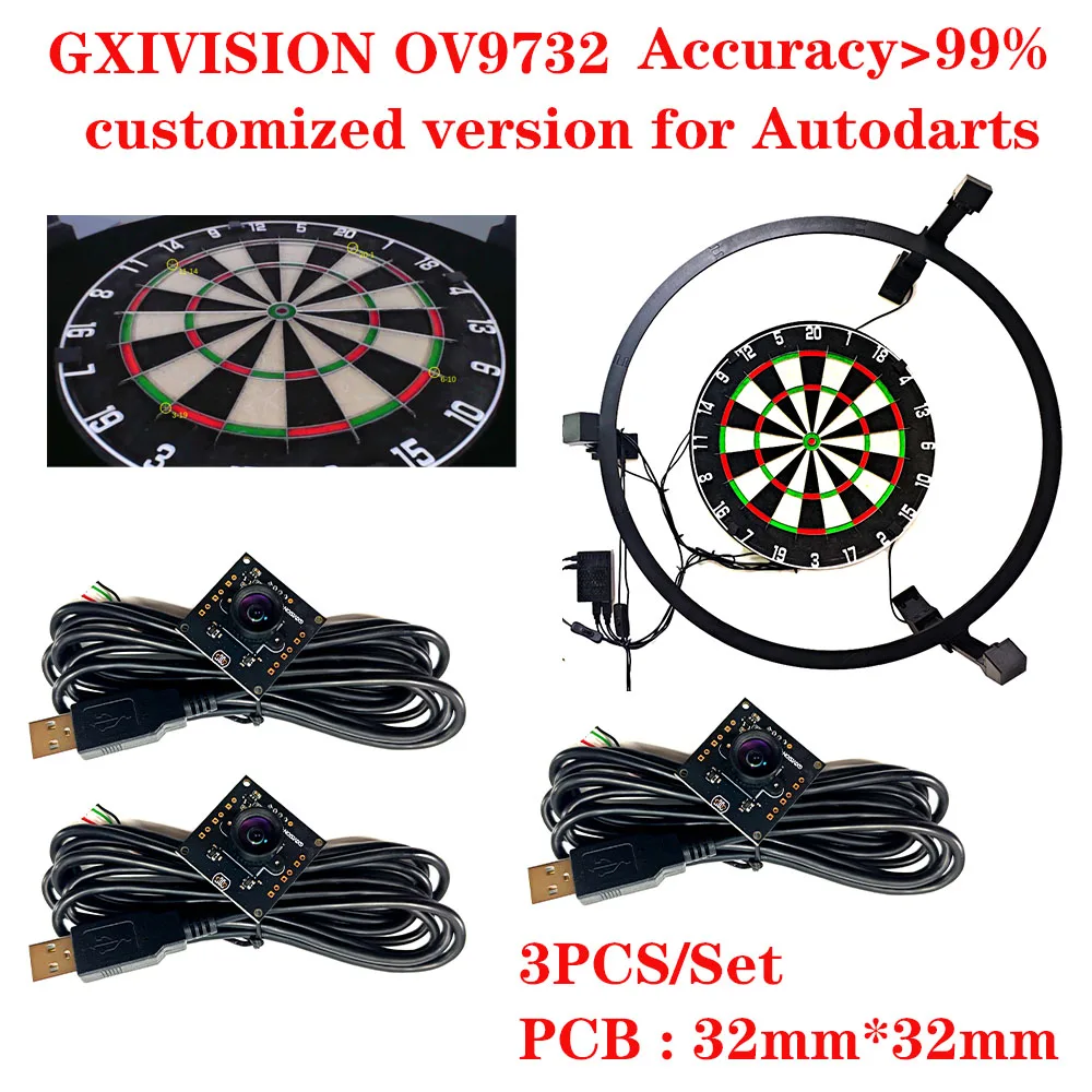

GXIVISION OV9732 Autodarts Camera module 2M cable recognize accuracy rate is above 99%