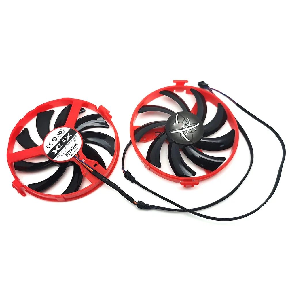 Le nouveau ventilateur de refroidisseur de FDC10U12S9-C remplacent jas460 pour XFX Radeon RX 460 double Dissipation foucorporelle le ventilateur de refroidissement de carte