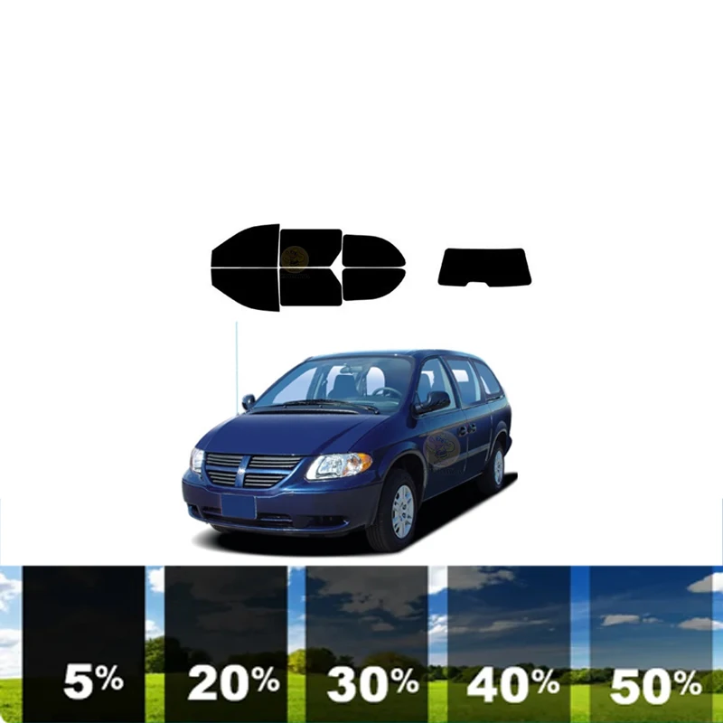 

precut Removable Window Tint Film For Car 100% UVR 5%-70%VLT Heat Insulation Carbon ﻿For DODGE GRAND CARAVAN MINI VAN 2001-2007