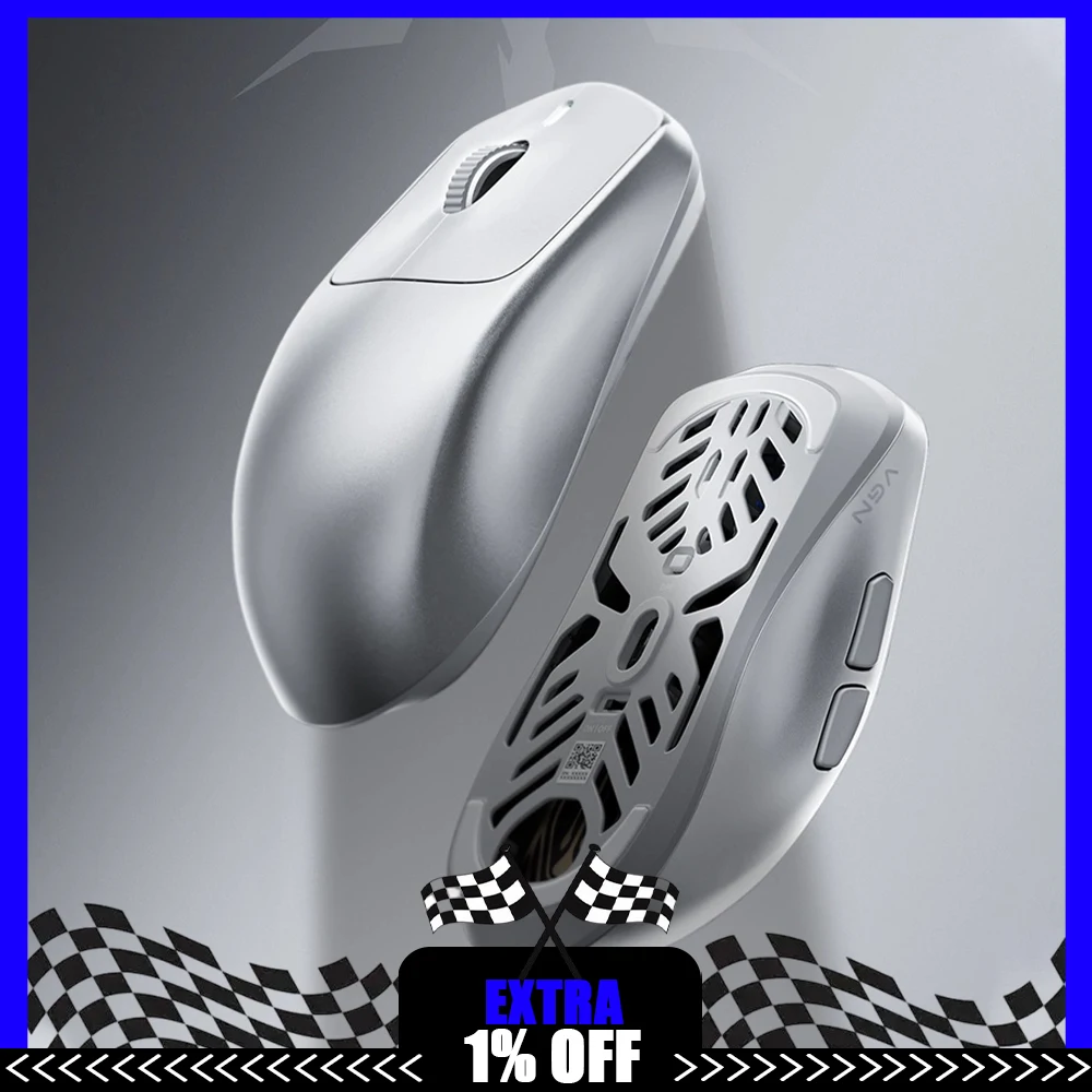 VGN Dragonfly King Wireless Mouse PAW3950 Super Competitive Sensor Game Mouse 8K All Aluminum CNC Color Screen Receiver For Gift