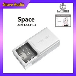 Tanchjim Space Portable Headphone Amplifier AMP Dual CS43131 Decoder Mobile Phone mini DAC with 3.5mm and 4.4mm Outputs