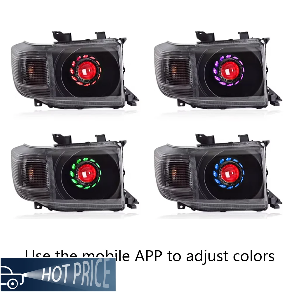 

For Toyota Land Cruiser LC71 LC76 LC78 LC79 2006-2023 Car Lights Assembly Upgrade Startup Effect LED Projector Lens Accessories