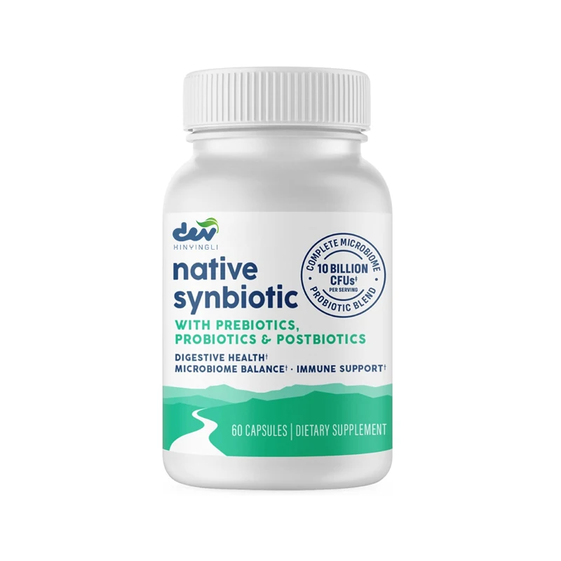 Heshengyuan - a combination of pre -, pre -, and post gut health and digestive support -10 billion CFU, 60 capsules