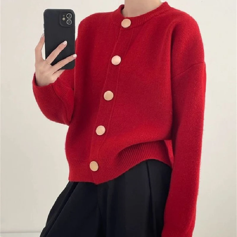 

Guangzhou Thirteenth Fac Women's High-End Knitwear Dongguan Daliang Early Autumn 2025 New Sle Long Sve round Ne Sw...
