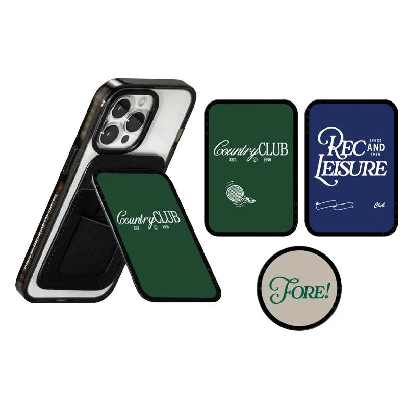 

Cartoon Club Magnetic Folding Black Phone Stand for IPhone 12 13 14 15 16 Pro Max Holder Mount Support for S25 Ultra