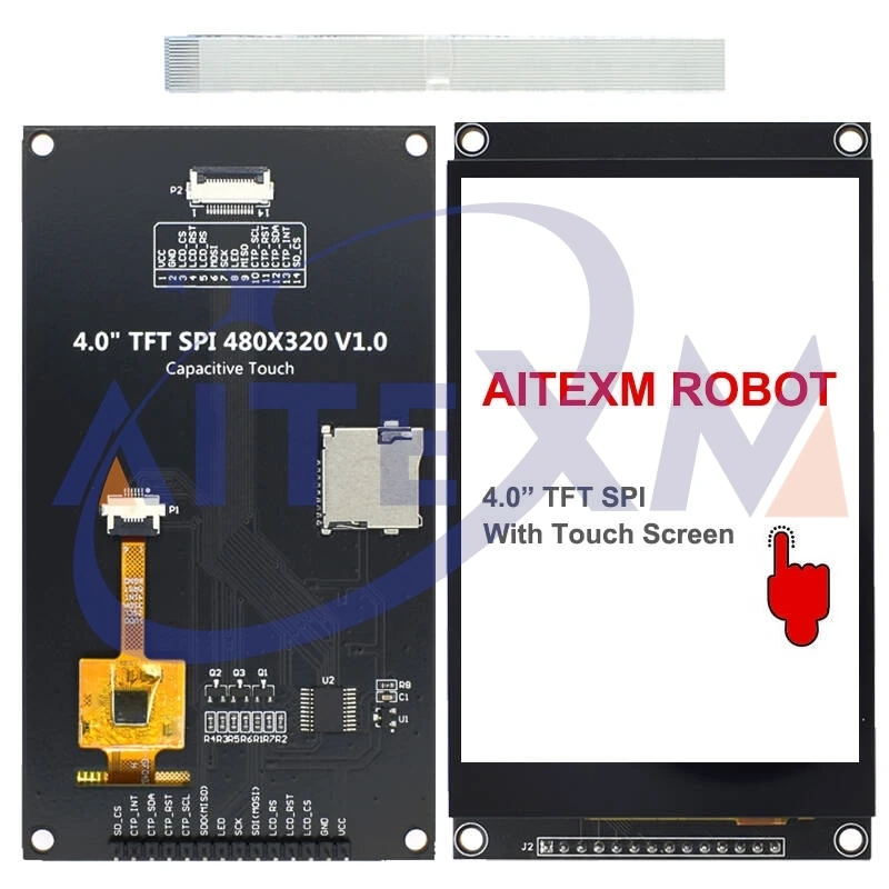 4.0 Inch Capacitive SPI Module TFT LCD Screen Capacitive Touch Screen Display Module 320x480 Compatible With Arduino