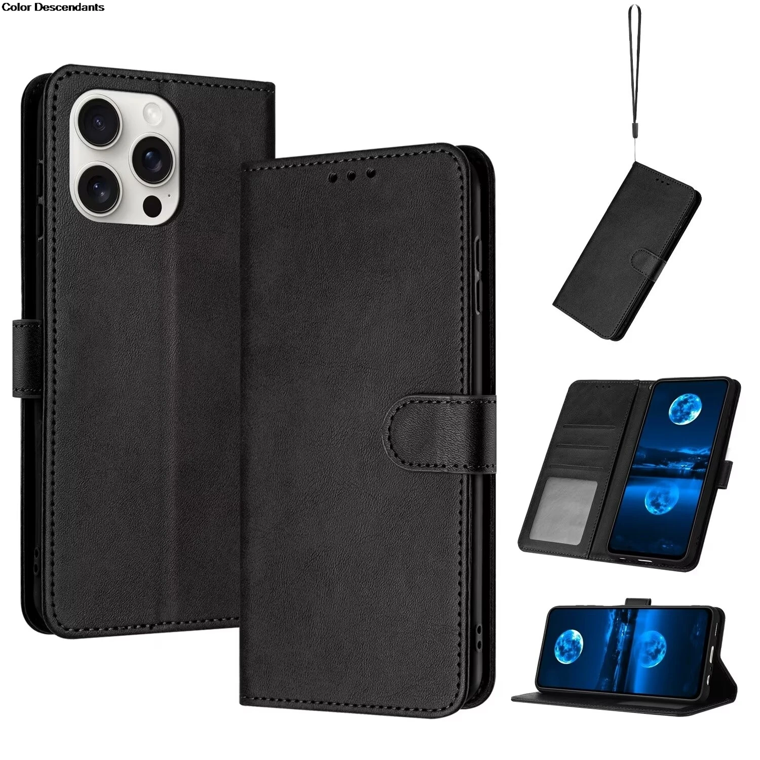 Magnetic Flip Cover Leather Case For Samsung Galaxy A16 A06 A05 A05s A15 4G A25 A35 A55 A36 Solid color Skin Feel Wallet Bags image 2