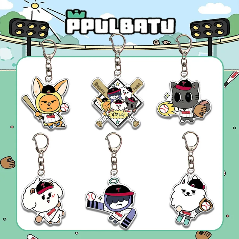Five Youth Style Korean Boy Idols Acrylic Keychain Bag Pendant Teen Growth Concept Male Singer Keyring Collectible TTFan Present