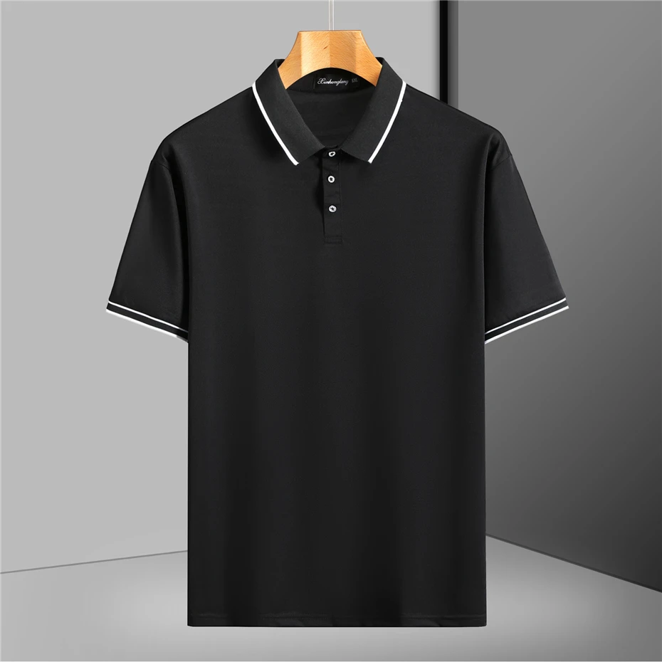 13XL Plus Size Polo Shirt Summer Short Sleeve Polo Shirts Men Fashion Casual Breathable Shirts Male Summer Tops 12XL 13XL