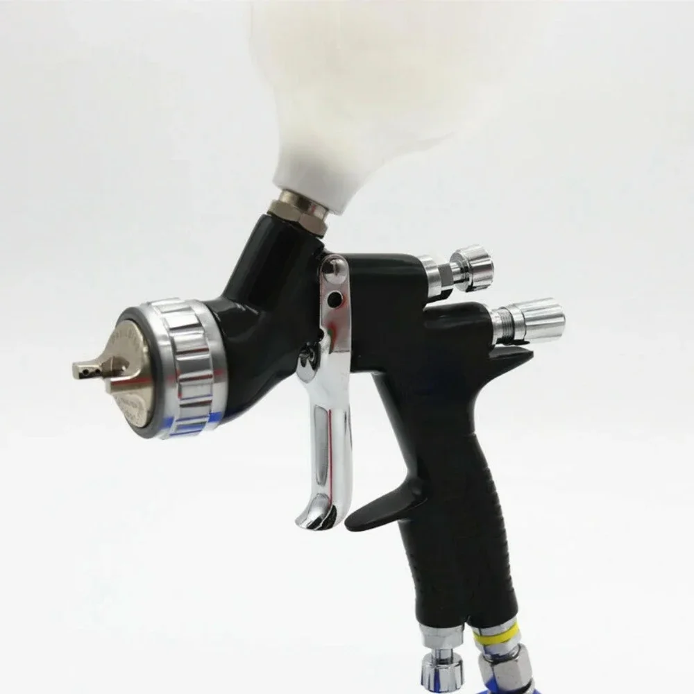 Imagem -03 - Tpaitlss-pistola com Copo Misturador Aerógrafo Bico de 13 mm Cor Preta à Base de Água